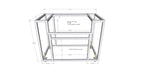 Napoleon BIG32RB Gas BBQ Grill Island with 30x19 Double Access Doors