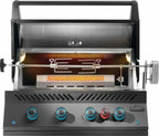 Napoleon Built-In 700 Series 32-inch Gas Grill with Rear Infrared Burner BIG32RB-1, Matte Black
