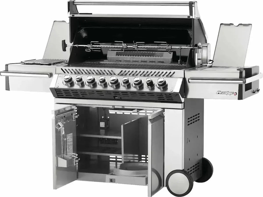Napoleon Grills Prestige PRO 665 Gas BBQ Grill with Infrared Side & Rear Burners, Stainless Steel