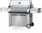 Napoleon Grills Prestige PRO 665 Gas BBQ Grill with Infrared Side & Rear Burners, Stainless Steel