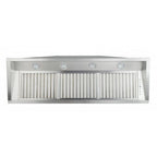 ZLINE 46 in. Range Hood Insert 700 CFM Outdoor Stainless Steel 15 in. Depth (695-304-46)
