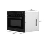 ZLINE Appliance Package - 24" Microwave Oven and 30" Wall Oven, 2KP-MW24-AWS30BS