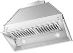 ZLINE 28 in. Range Hood Insert 15 in. Depth Stainless Steel Built-In Wall Mount 4-Speed Fan 400 CFM (695-28)