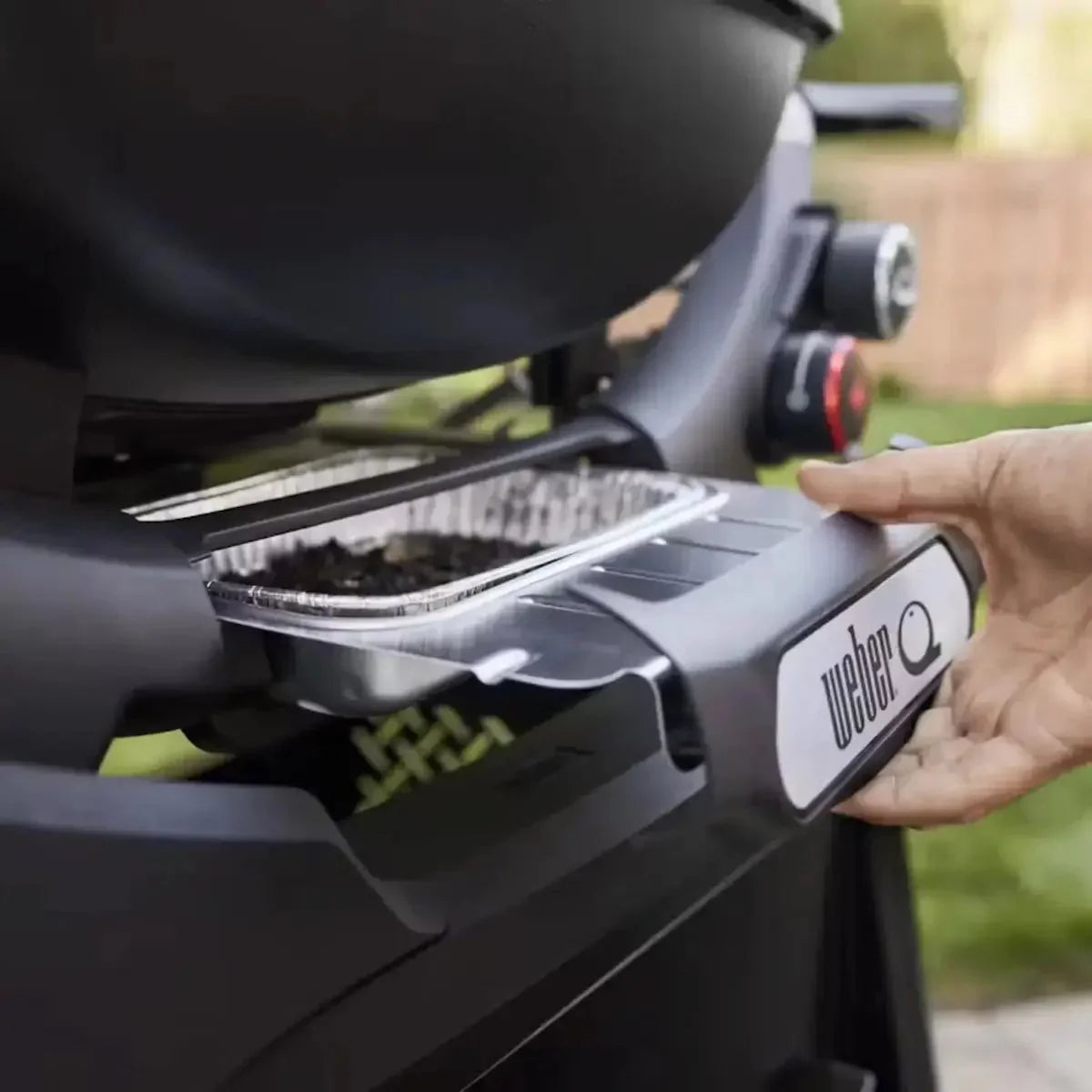 Weber Q 2800N+ Gas BBQ Grill, Midnight Black