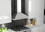 ZLINE 30 in Wall Mount Range Hood Convertible Stainless Steel with Crown Molding KBCRN-30