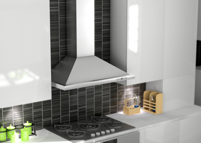 ZLINE 30 in Wall Mount Range Hood Convertible Stainless Steel with Crown Molding KBCRN-30