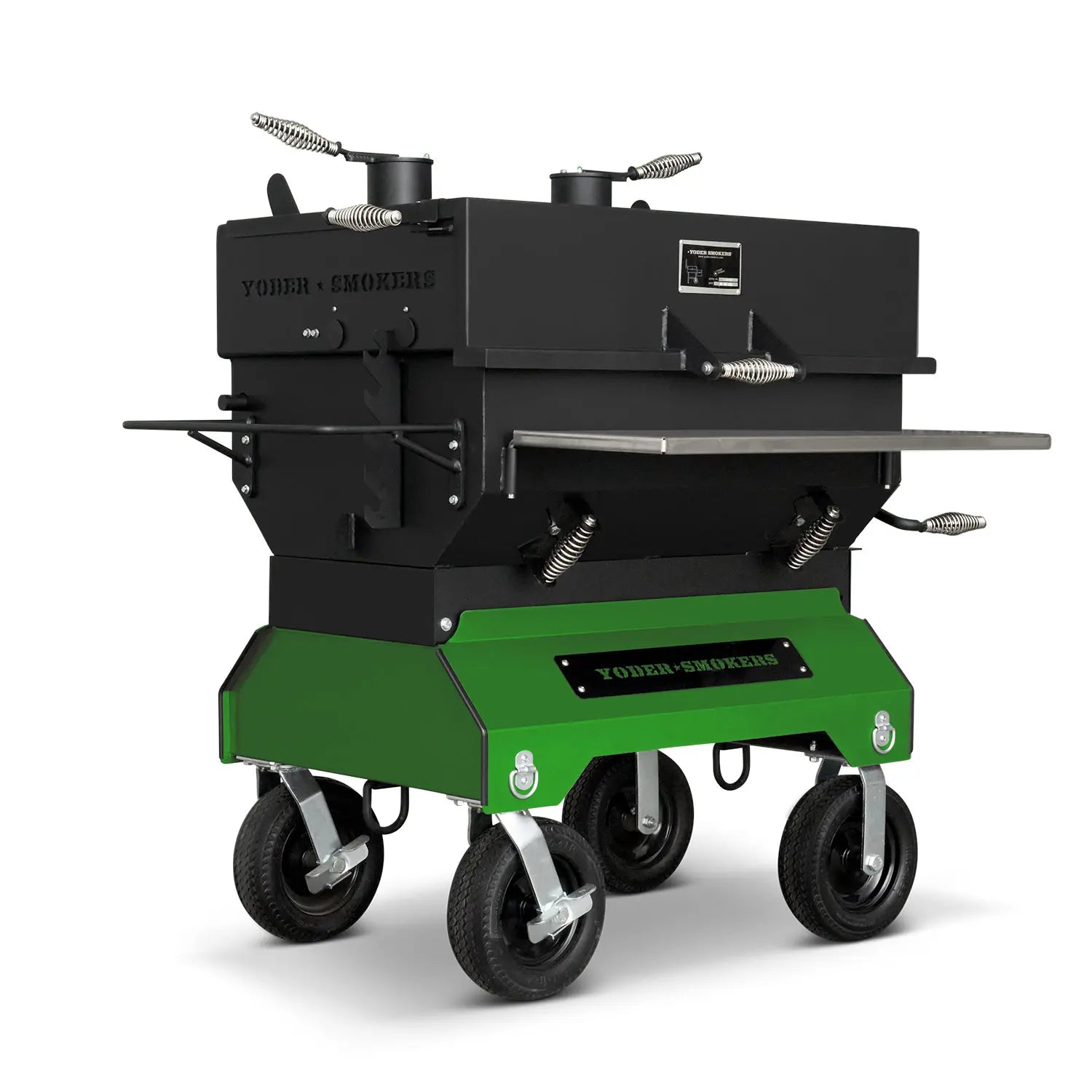 Yoder Smokers 24x36 Flat Top Adjustable Charcoal Grill on Competition Cart