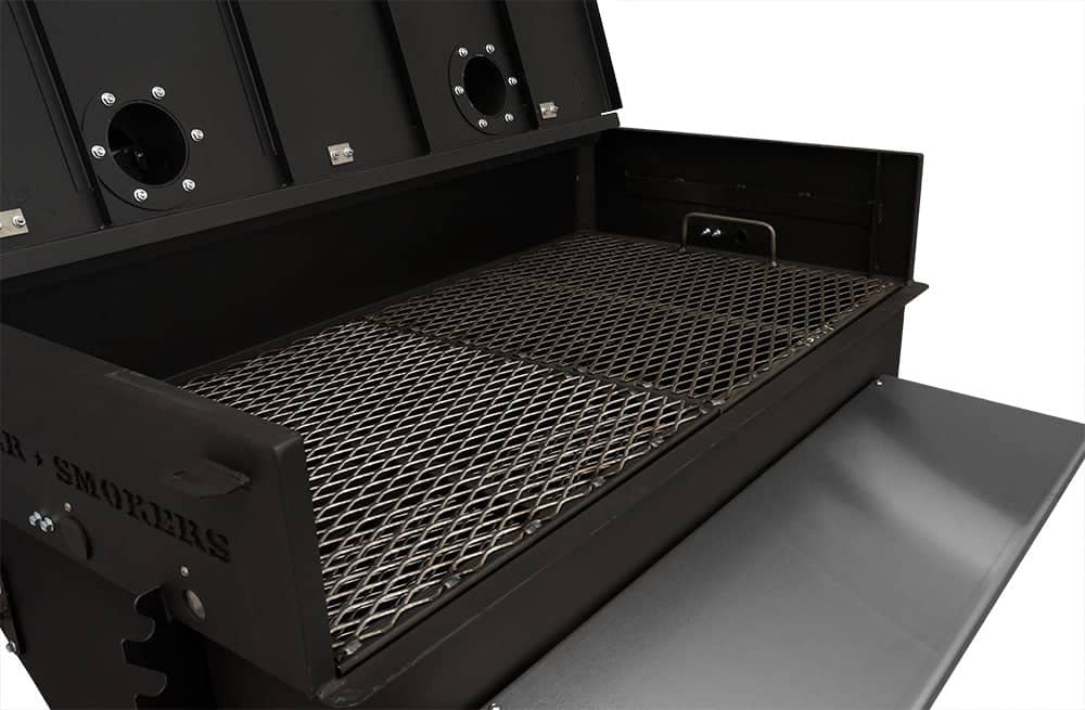 Yoder Smokers 24x36 Flat Top Adjustable Charcoal Grill on Competition Cart