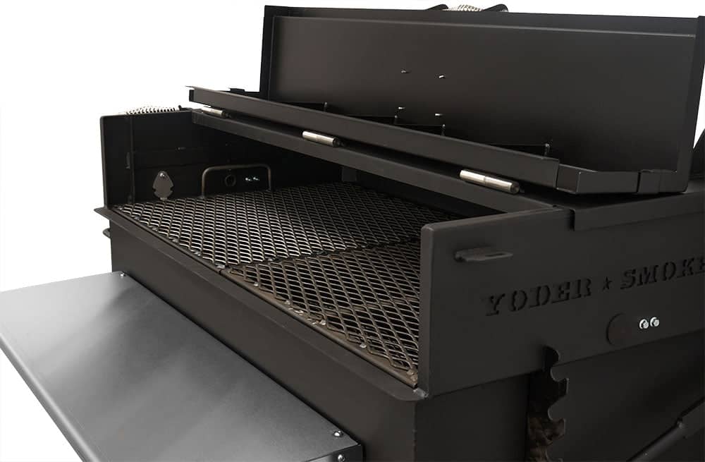 Yoder Smokers 24x36 Flat Top Adjustable Charcoal Grill on Competition Cart