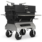 Yoder Smokers 24x48 Flat Top Adjustable Charcoal Grill on Competition Cart