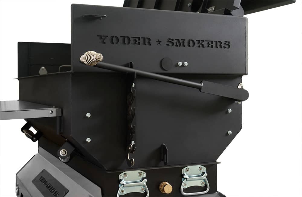 Yoder Smokers 24x48 Flat Top Adjustable Charcoal Grill on Competition Cart