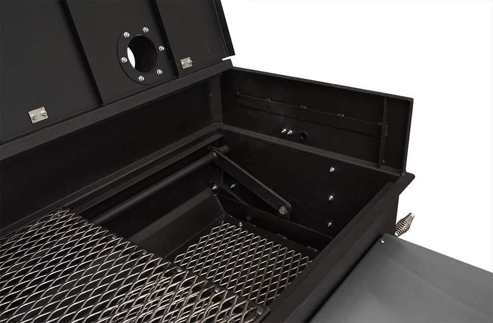 Yoder Smokers 24x48 Flat Top Adjustable Charcoal Grill on Competition Cart