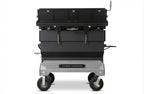 Yoder Smokers 24x48 Flat Top Adjustable Charcoal Grill on Competition Cart
