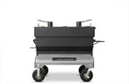 Yoder Smokers 24x48 Flat Top Adjustable Charcoal Grill on Competition Cart