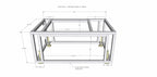 Yoder Smokers Built-In YS480s Pellet Grill Island with Double Access Doors