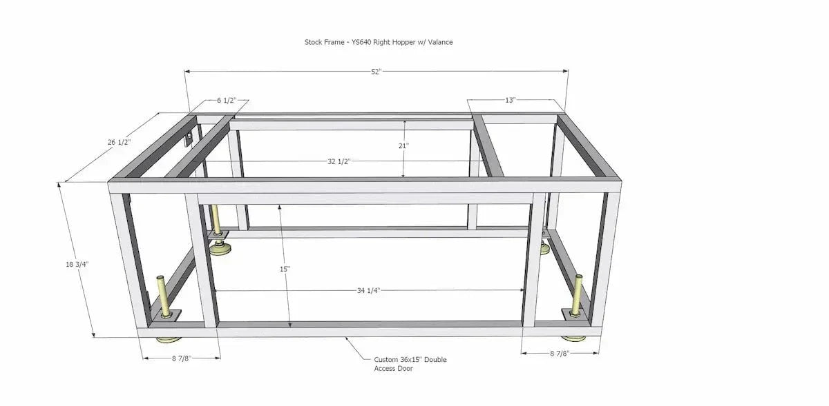 Yoder Smokers Built-In YS640s Pellet Grill Island