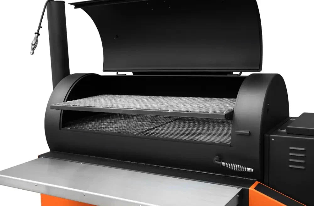 Yoder Smokers Cimarron S Pellet Smoker on a Competition Cart