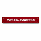 Yoder Smokers Logo Competition Cart Placards