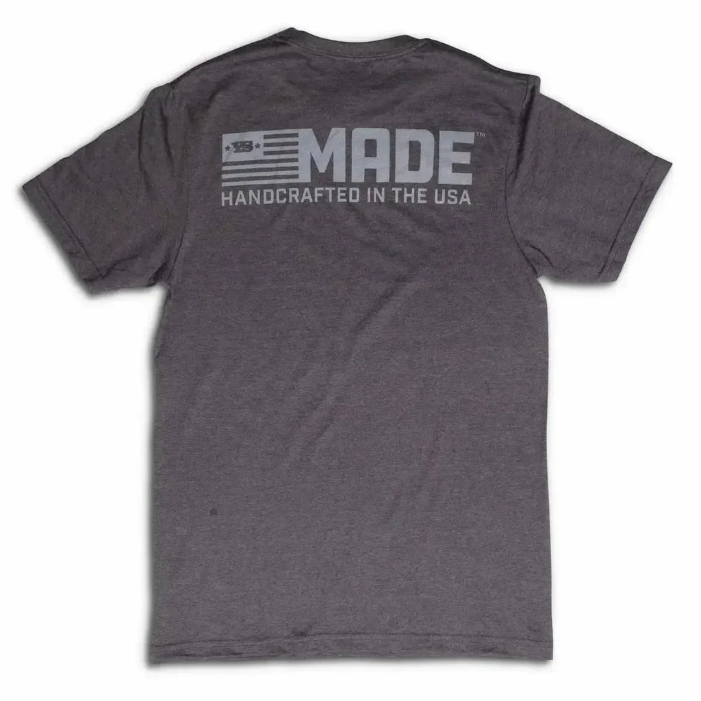 Yoder Smokers Logo Gray Tee Shirt