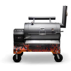 Yoder Smokers YS1500 Competition Cart Magnetic Wrap - Orange Flames