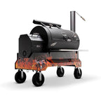 Yoder Smokers YS1500 Competition Cart Magnetic Wrap - Orange Flames