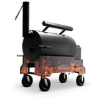 Yoder Smokers YS1500 Competition Cart Magnetic Wrap - Orange Flames