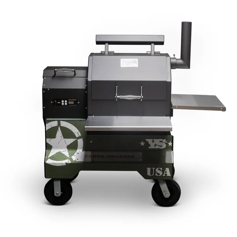 Yoder Smokers YS480 Competition Cart Magnetic Wrap - Military Green