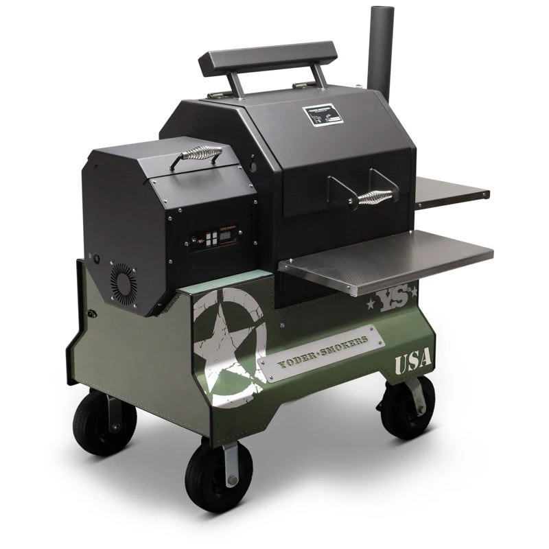 Yoder Smokers YS480 Competition Cart Magnetic Wrap - Military Green
