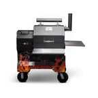 Yoder Smokers YS480 Competition Cart Magnetic Wrap - Orange Flames