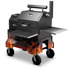 Yoder Smokers YS480 Competition Cart Magnetic Wrap - Orange Flames
