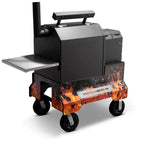 Yoder Smokers YS480 Competition Cart Magnetic Wrap - Orange Flames