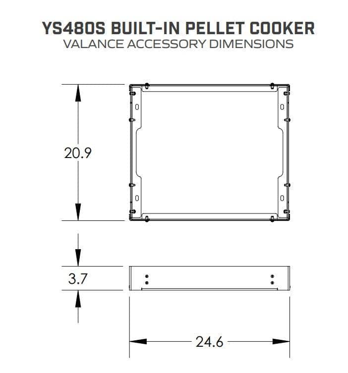 Yoder Smokers YS480S Built-In Valance Kit