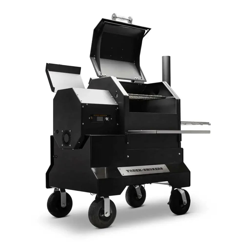 Yoder Smokers YS480s Pellet Grill on Competition Cart