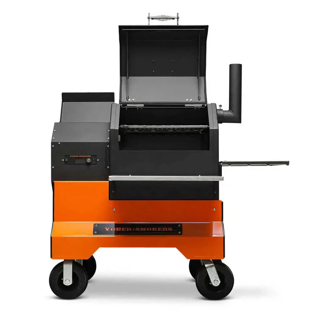 Yoder Smokers YS480s Pellet Grill on Competition Cart