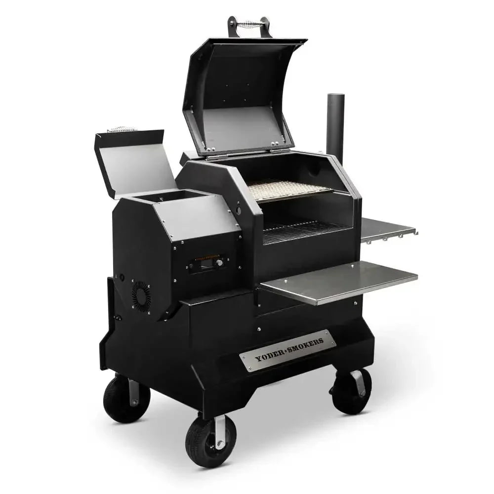 Yoder Smokers YS480s Pellet Grill on Competition Cart