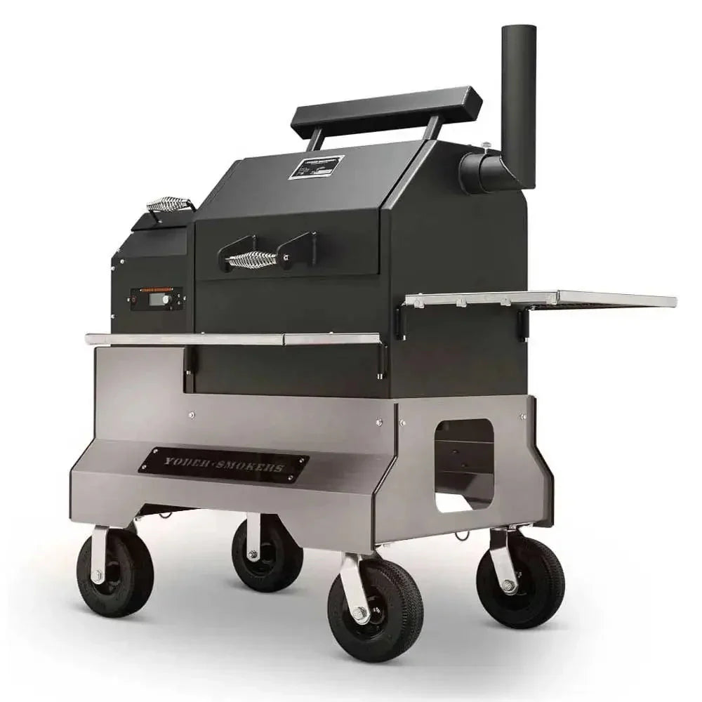 Yoder Smokers YS480s Pellet Grill on Competition Cart