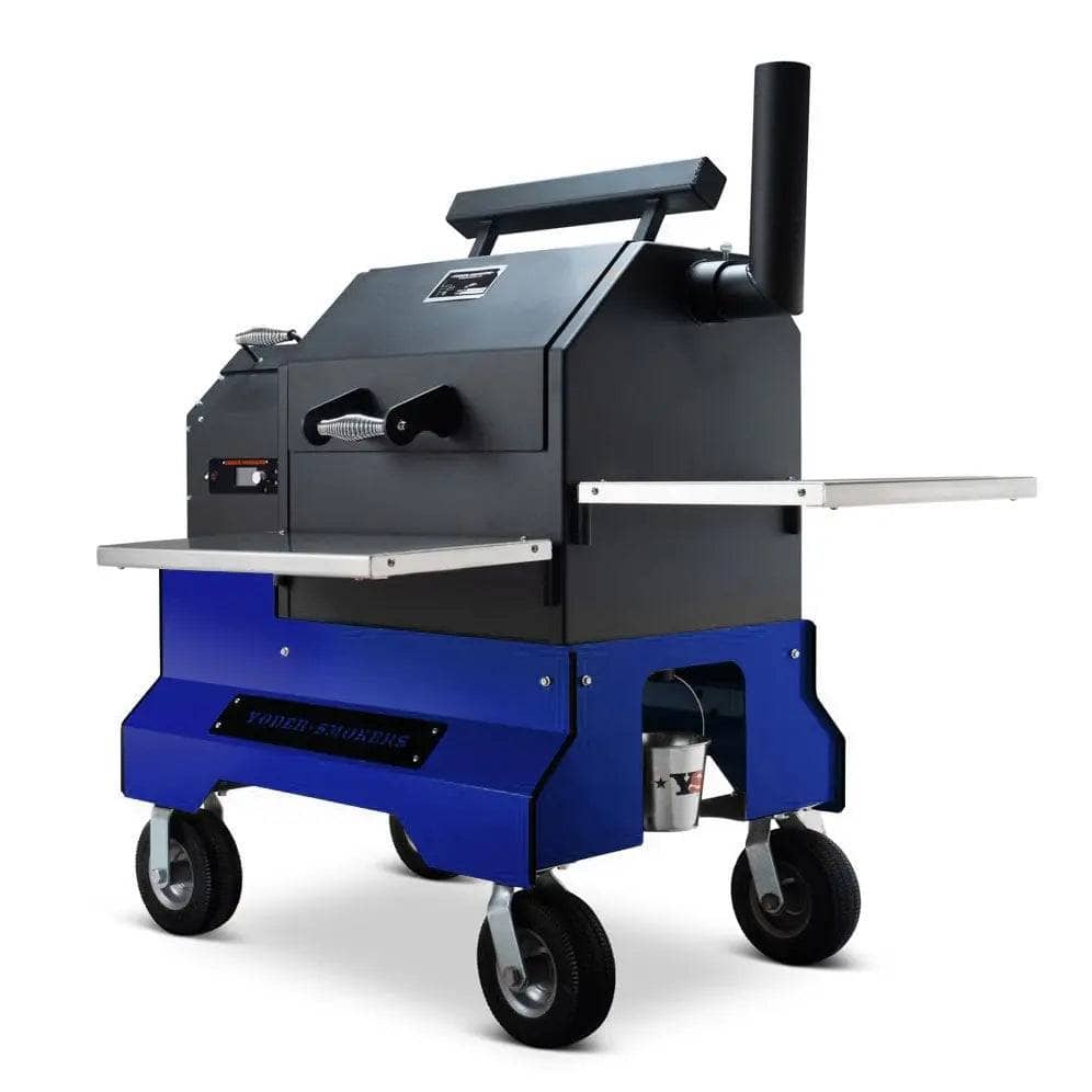 Yoder Smokers YS480s Pellet Grill on Competition Cart with Storage Drawer