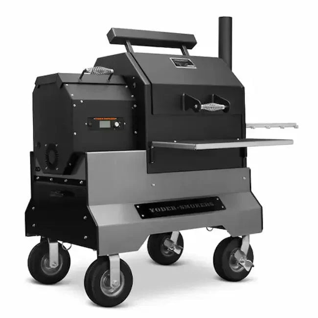 Yoder Smokers YS480s Pellet Grill on Competition Cart with Storage Drawer