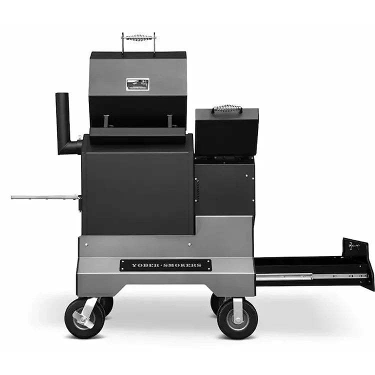 Yoder Smokers YS480s Pellet Grill on Competition Cart with Storage Drawer