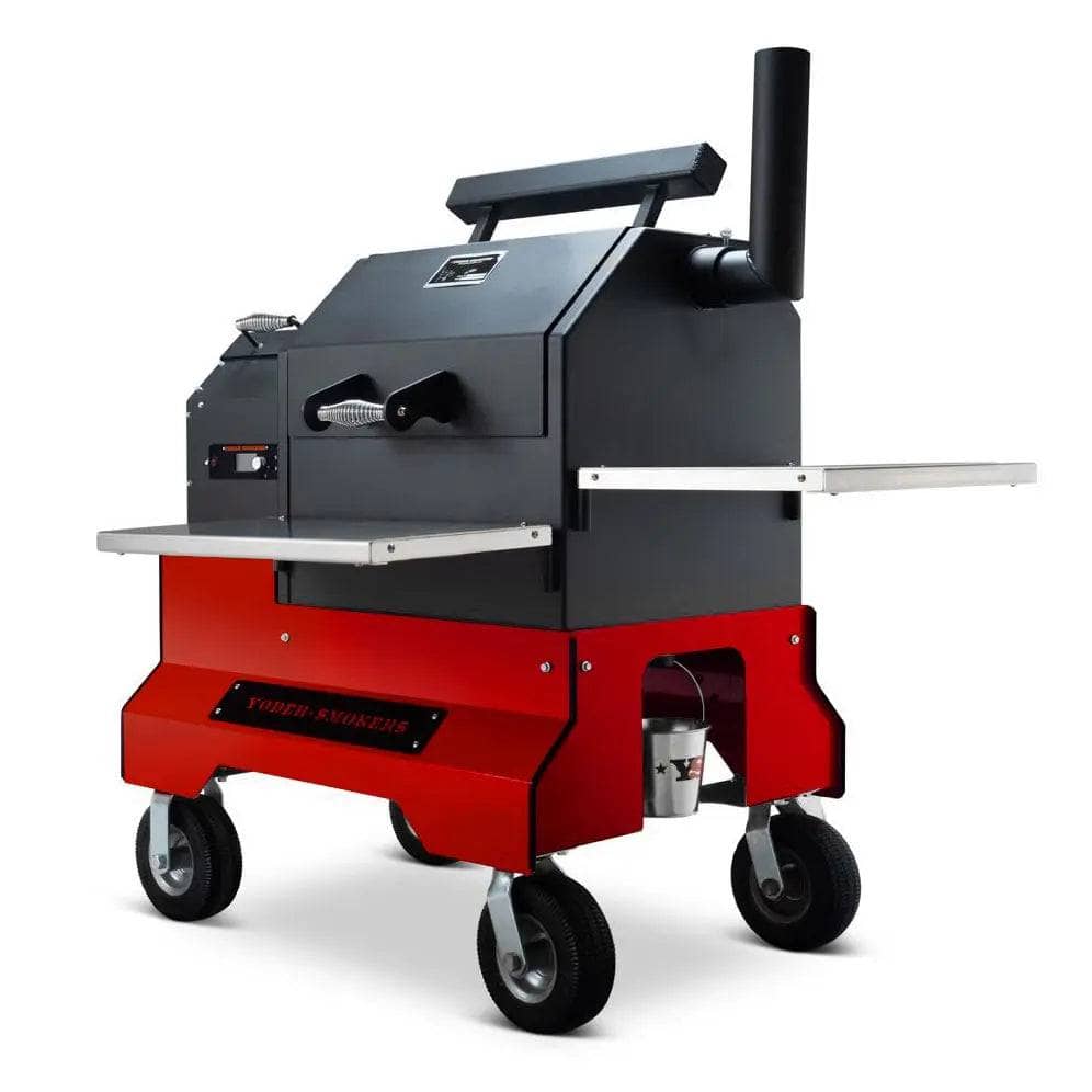 Yoder Smokers YS480s Pellet Grill on Competition Cart with Storage Drawer