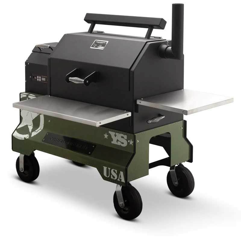 Yoder Smokers YS640 Competition Cart Magnetic Wrap - Military Green