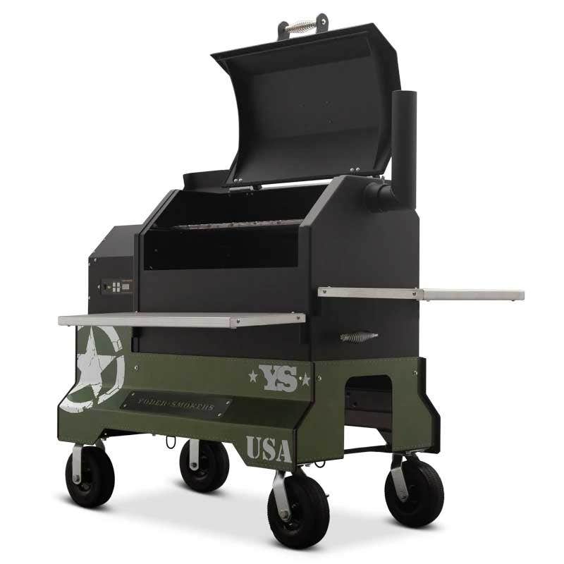 Yoder Smokers YS640 Competition Cart Magnetic Wrap - Military Green