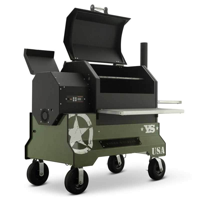 Yoder Smokers YS640 Competition Cart Magnetic Wrap - Military Green
