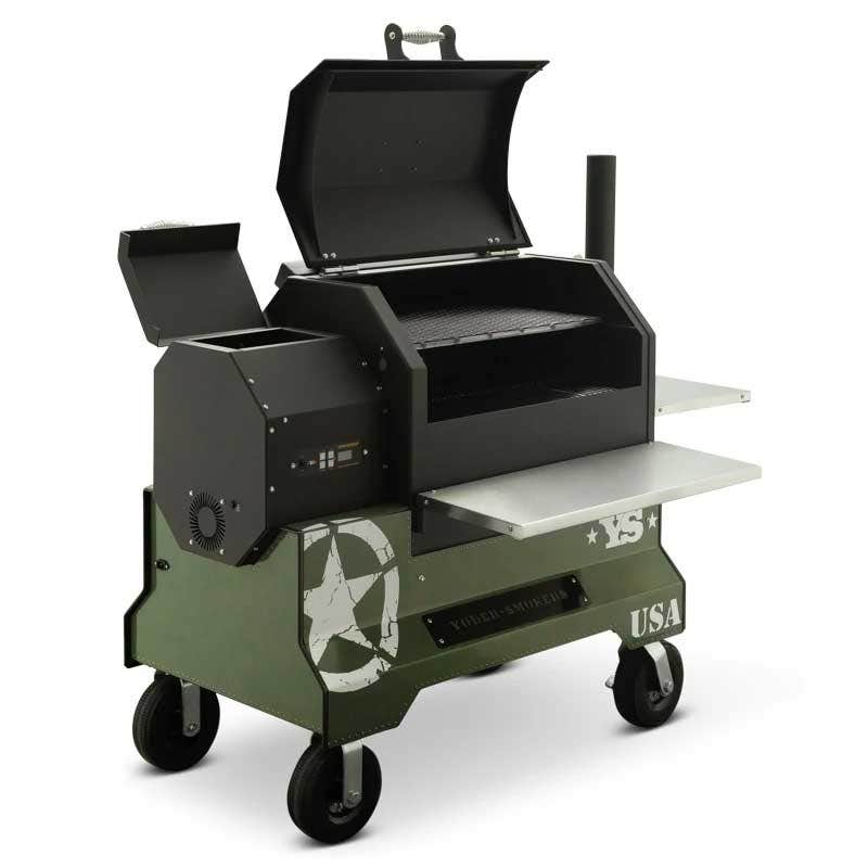 Yoder Smokers YS640 Competition Cart Magnetic Wrap - Military Green