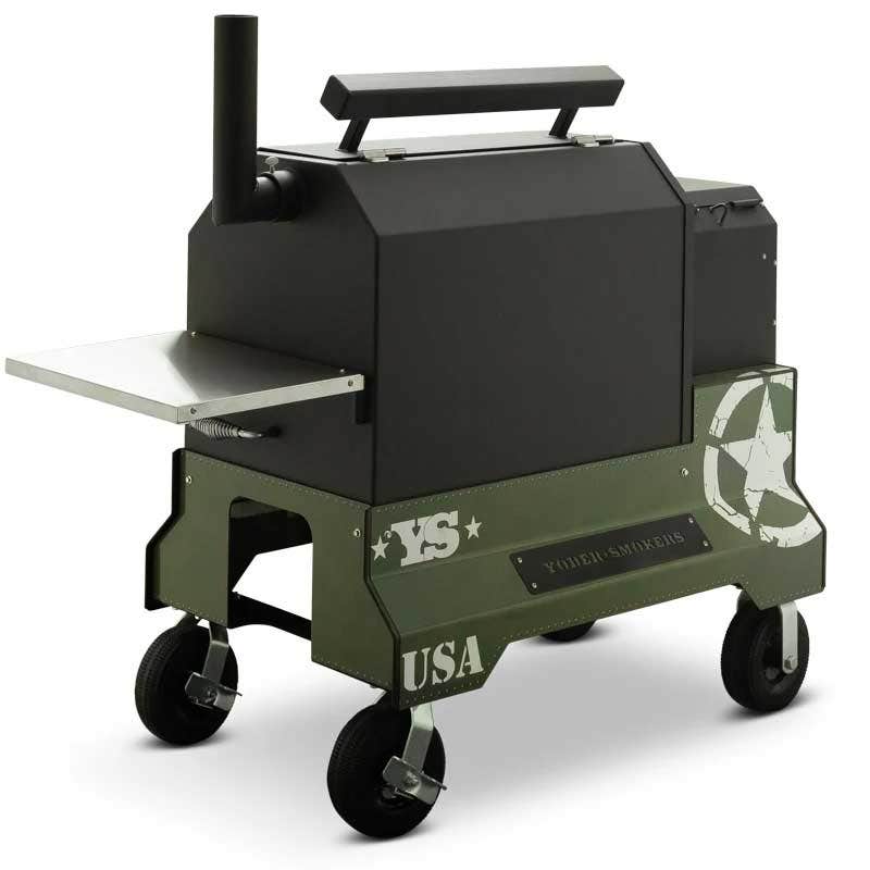 Yoder Smokers YS640 Competition Cart Magnetic Wrap - Military Green