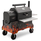 Yoder Smokers YS640 Competition Cart Magnetic Wrap - Orange Flames