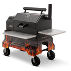 Yoder Smokers YS640 Competition Cart Magnetic Wrap - Orange Flames