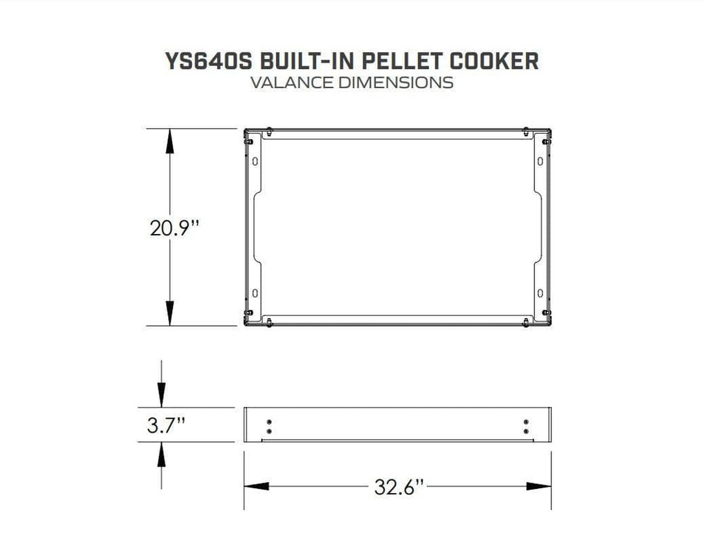 Yoder Smokers YS640S Built-In Valance Kit
