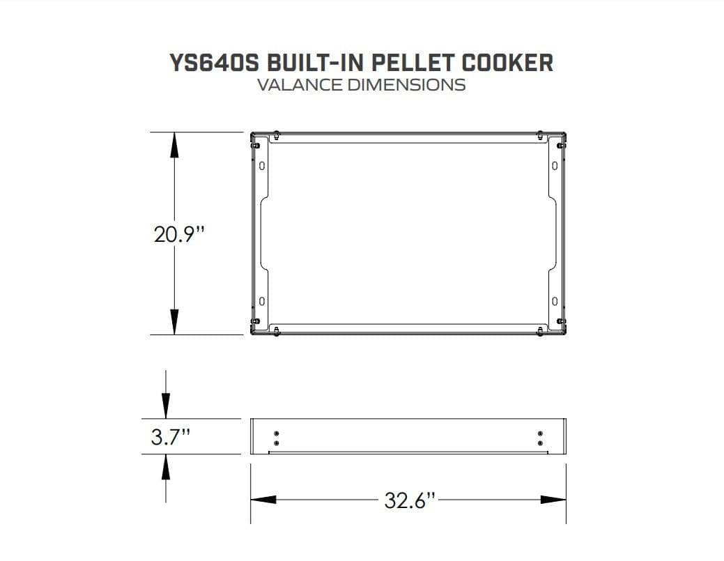 Yoder Smokers YS640S Built-In Valance Kit