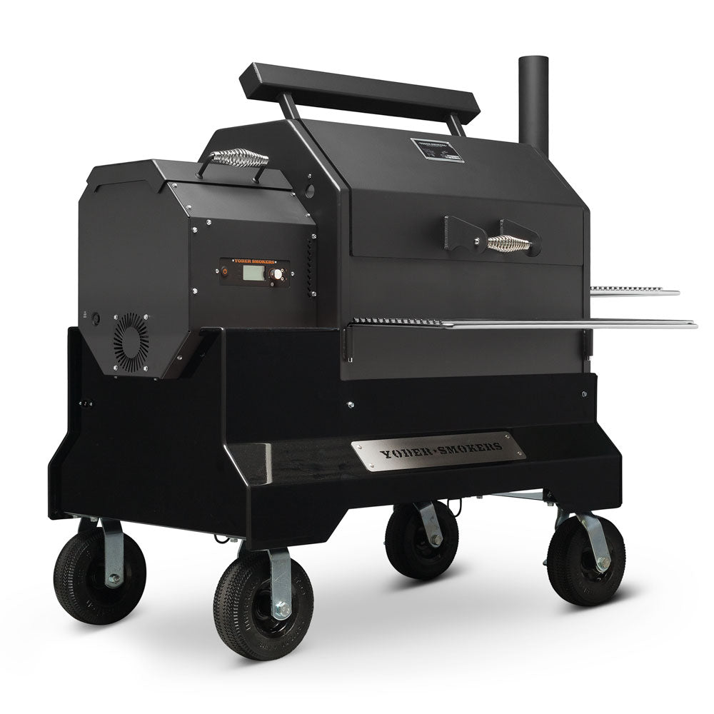 Yoder Smokers YS640s Pellet Grill on Competition Cart